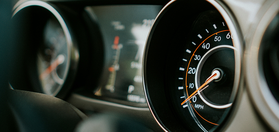A car odometer