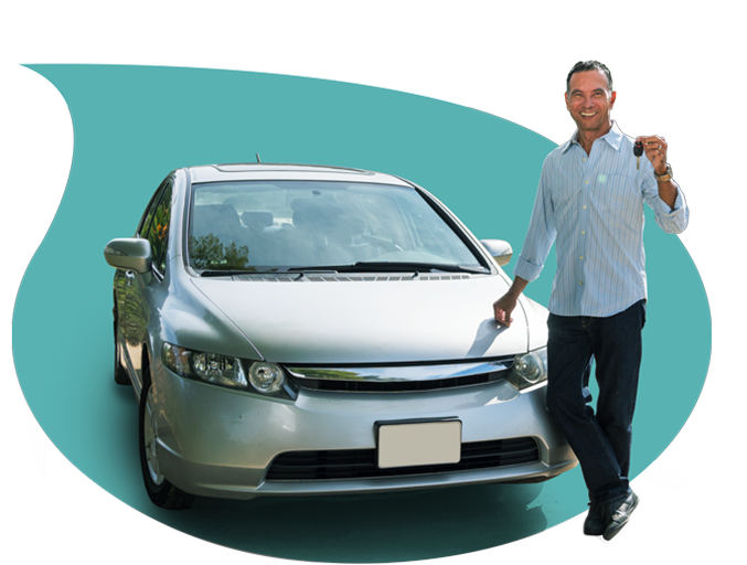 Man with car keys